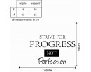 Strive For Progress Quotes Wall Decal Motivational Vinyl Art Stickers